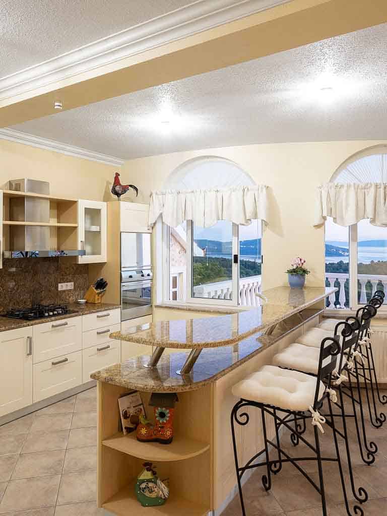 Luxury villa citrine kitchen